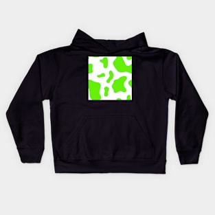 Neon Green Cow Kids Hoodie